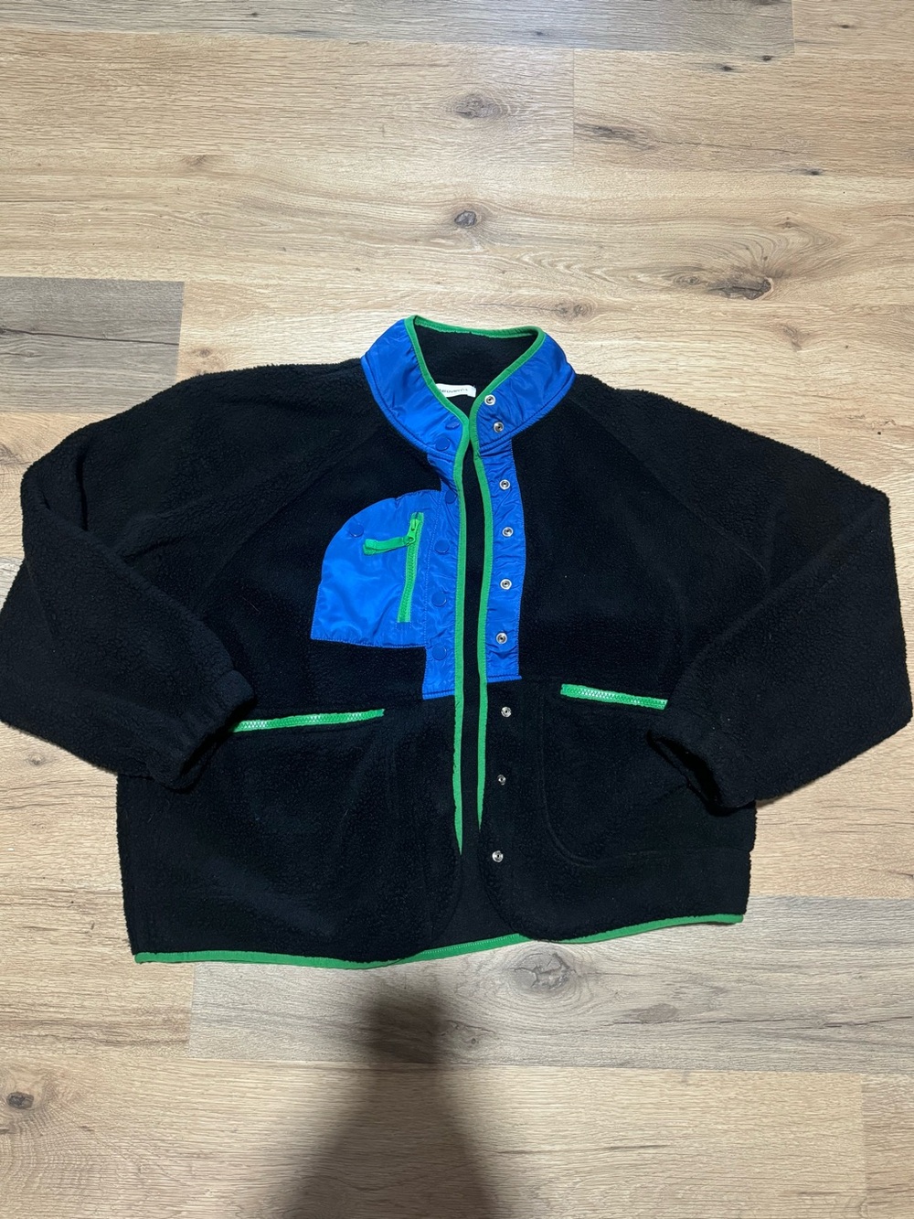 Fleece Sherpa Button Up Jacket